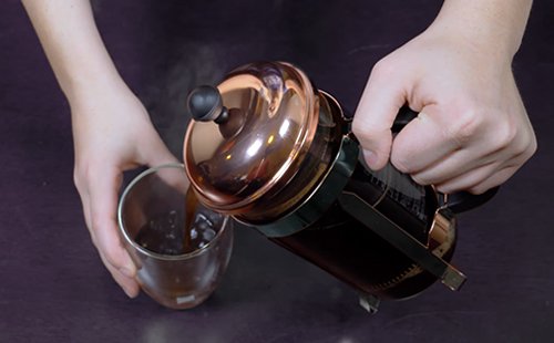 French-press-coffee french roast coffee by french press