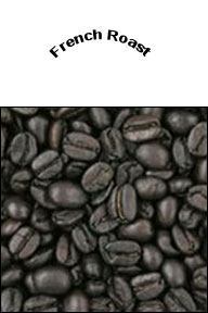 Coffee beans at dark level - French roast