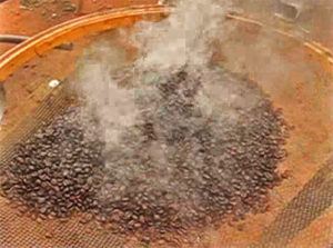 Coffee roasting in Brazil