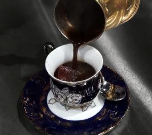 Unique taste of turkish coffee