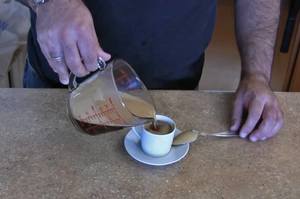 preparing cuban coffee