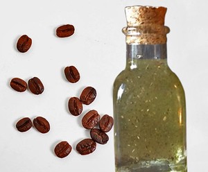 peppermint oil and coffee